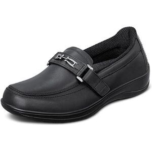 Orthofeet Black‎ Leather Chelsea shoes Size 10.5B A18